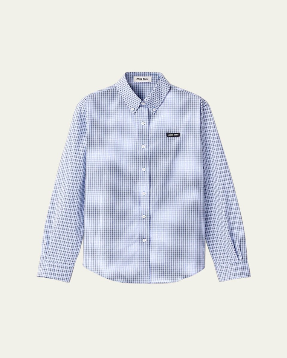 Check Long-Sleeve Button-Down Shirt